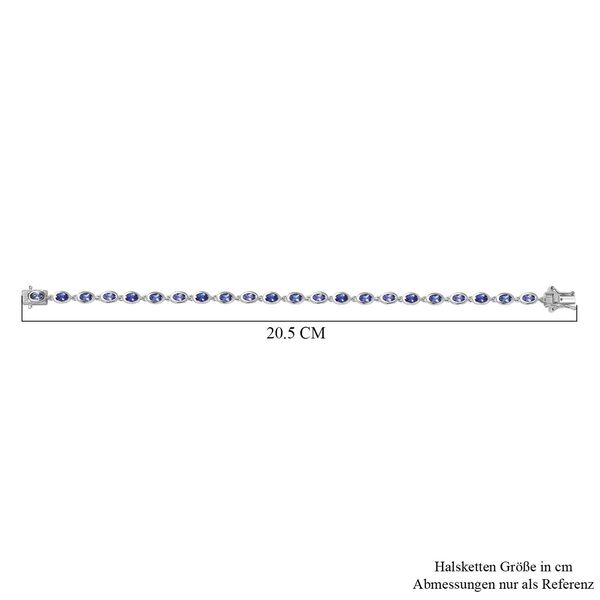 AAA Tansanit Armband ca. 19 cm 925 Silber rhodiniert ca. 5,94 ct. image number 5