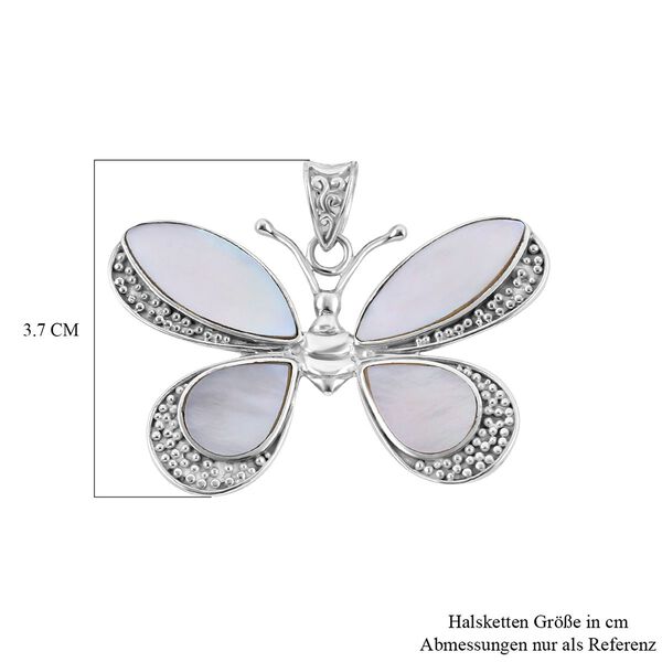 Royal Bali Kollektion - Perlmutt Schmetterling-Anhänger image number 5