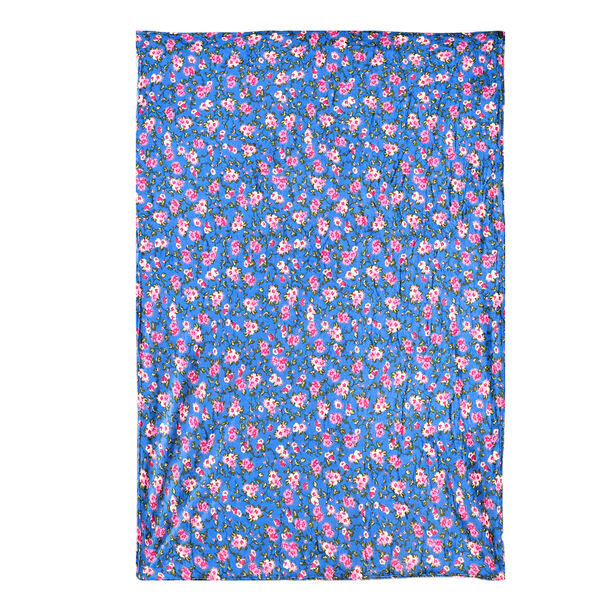 LIVMORE Flanell Decke, 150 x 220 cm, Pink Blau image number 3