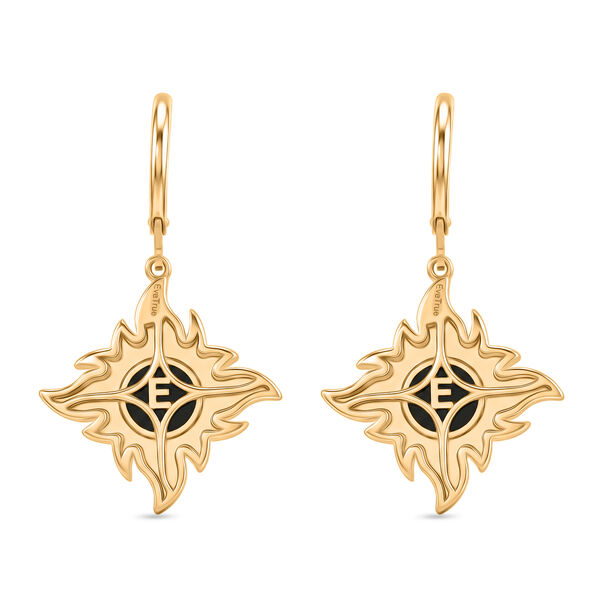 EverTrue AA schwarze Glasachat Ohrringe - 1,47 ct. image number 4