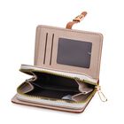 2-teiliges Geldbörsen-Set im Krokoprägungs-Design, Lange Geldbörse 20x10x3 cm und Bifold-Geldbörse 12x9x3,5 cm, Braun image number 6
