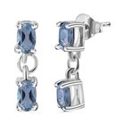 Himmelblauer Topas Ohrringe 925 Silber ca. 1,09 ct.