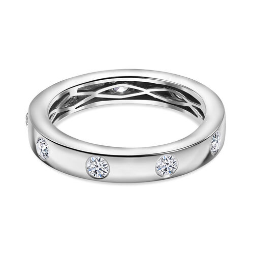 LUXURIANT DIAMANT- VS-EF Labor Diamant Ring, 925 Silber rhodiniert - 0,50 ct. image number 4