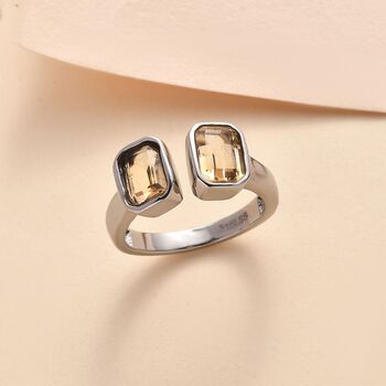 Citrin Ring 316L Edelstahl (Gr&ouml;&szlig;e 18.00) ca. 1.83 ct