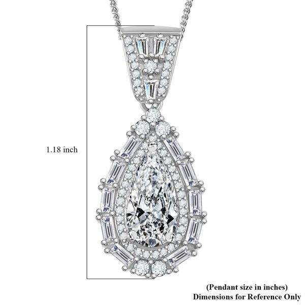 D'Joy Moissanit Anh&auml;nger mit 50cm Kette - 3,86 ct. image number 4