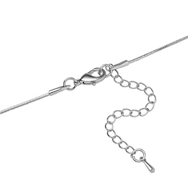 Schwarzer Kristall, Wei&szlig;er Kristall Halskette ca. 70 cm image number 4