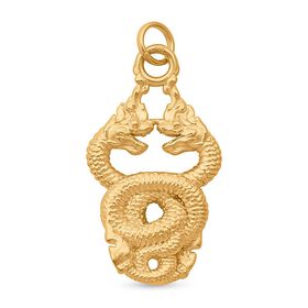 Drachen Anhänger in 999 Gold