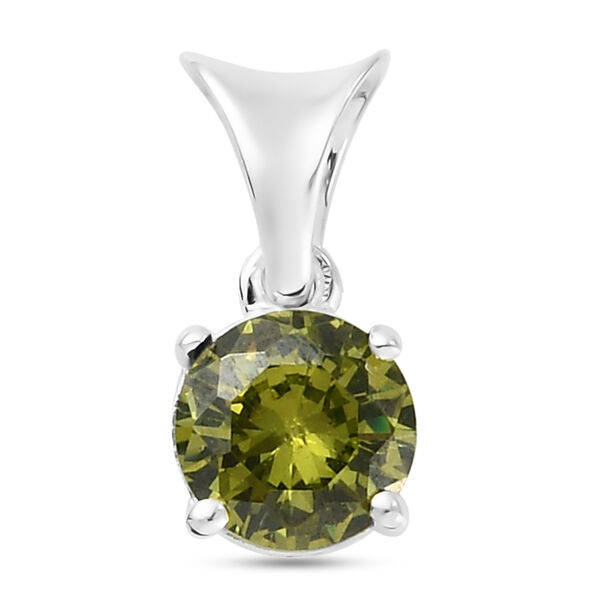 3er-Set LUSTRO STELLA Peridot Zirkonia Ring, Ohrstecker und Anh&auml;nger 925 Silber image number 5