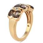 Natürlicher Jenipapo Andalusit und Zirkon Ring 925 Silber Gelbgold Vermeil  ca. 2,08 ct image number 4