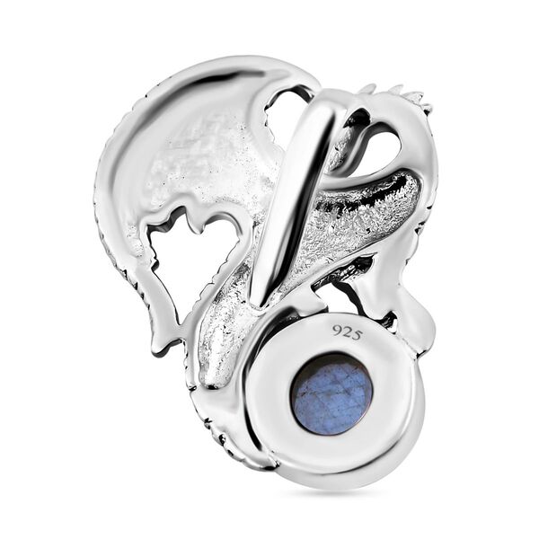 Labradorit Anh&auml;nger 925 Silber ca. 7,29 ct. image number 4