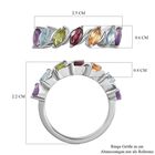 Mehrfarbige Ring 925 Silber rhodiniert (Größe 18.00) ca. 1.78 ct image number 6