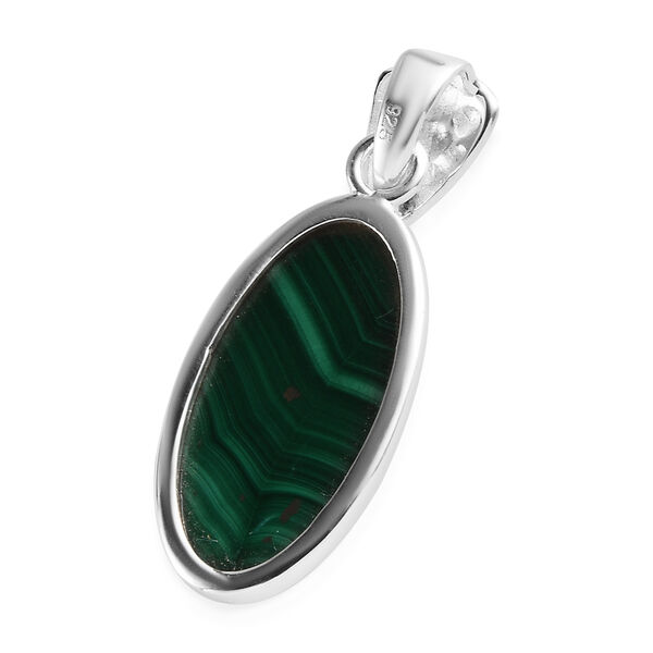 Malachit Anh&auml;nger 925 Silber ca. 12,40 ct image number 5