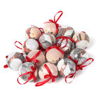 14er-Set Weihnachtskugeln in Geschenkbox, Weihnachtsmotiv, Durchmesser 7,5 cm, Rot und Mehrfarbig image number 4