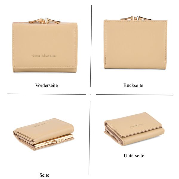 2er-Set, Umh&auml;ngetasche mit Geldb&ouml;rse, 23x14,5x17,5cm, Beige Braun image number 6