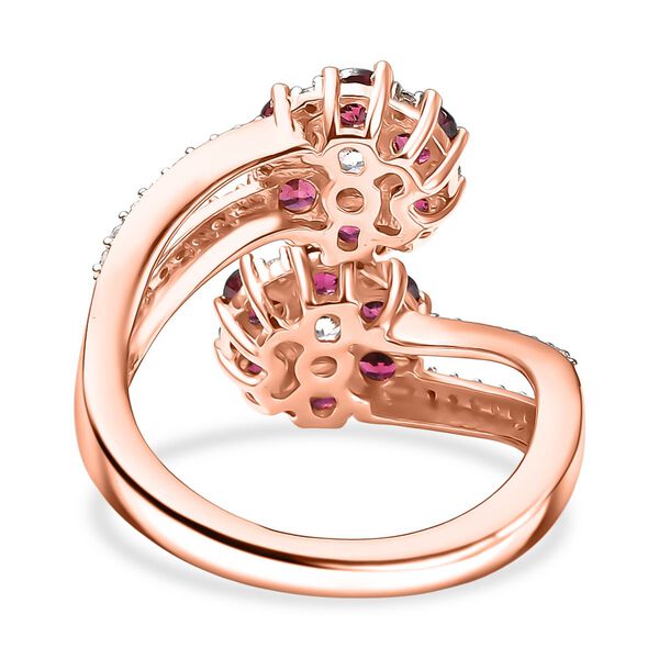 D'Joy AA Rhodolith Granat und Zirkon Ring - 2,75 ct. image number 6