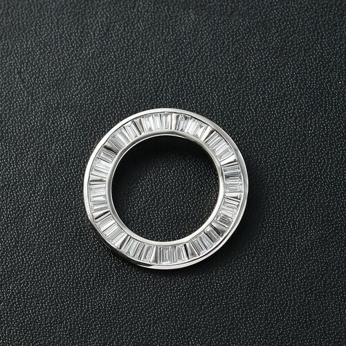 Lab Grown Diamant VS Anhänger 950 Platin ca. 1,51 ct. image number 1
