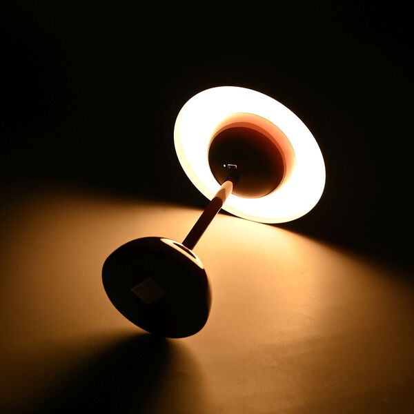 Kabellose Tischlampe im minimalistischen Retro-Pilzdesign – Touch-Steuerung, weinrot image number 10