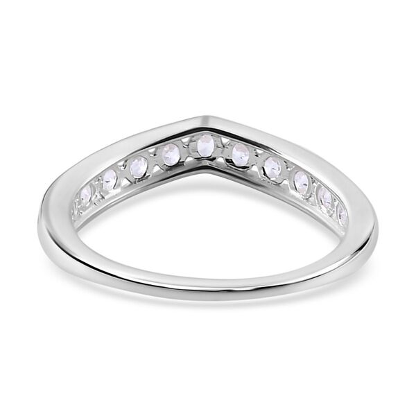 Wei&szlig;er Zirkon Ring, 925 Silber (Gr&ouml;&szlig;e 16.00) ca. 0.91 ct image number 6