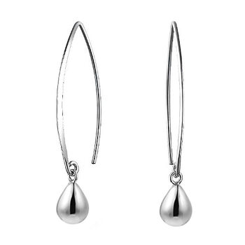 Tropfen-Ohrringe, 925 Silber ca. 1,75g
