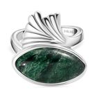 Grüner Aventurin Ring Edelstahl (Größe 16.00) ca. 7,07 ct