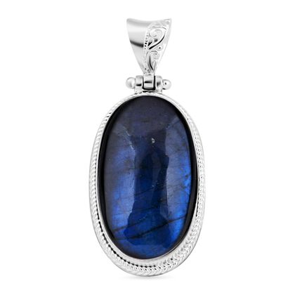 AAA Labradorit Anh&auml;nger 925 Silber ca. 39.04 ct