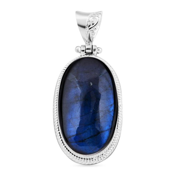 AAA Labradorit Anh&auml;nger 925 Silber ca. 39.04 ct