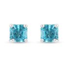 Paraiba Apatit Ohrstecker 925 Silber platiniert ca. 1,17 ct image number 0