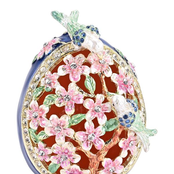 LIVMORE Ei-Design Schmuckdose, 5x5x8,2cm, Marineblau image number 6