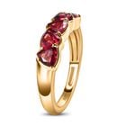 AAA Orissa Rose Granat Ring, 925 Silber Gelbgold Vermeil, (Größe 18.00) ca. 1.54 ct image number 4