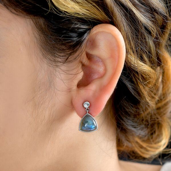 AAA Labradorit Ohrringe - 8,89 ct. image number 3