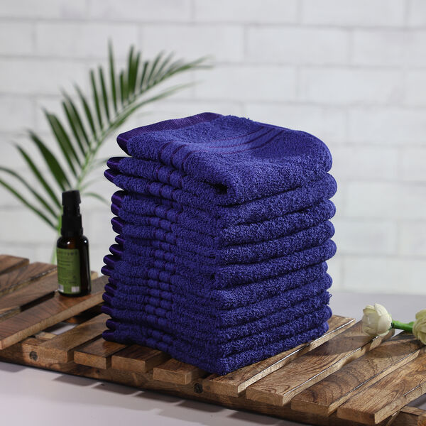 10er-Set - Frotteehandt&uuml;cher aus 100% &auml;gyptischer Baumwolle, Dunkelblau image number 2