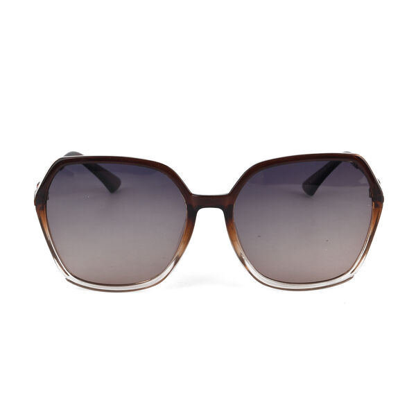 LA MAREY Sonnenbrille UV400 mit polarisierten Gl&auml;sern leichter Rahmen 14,5 x 15 cm Graubraun image number 6