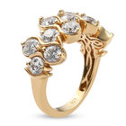 LUSTRO STELLA - feinster Zirkonia-Ring, 925 Silber vergoldet (Größe 17.00) image number 3