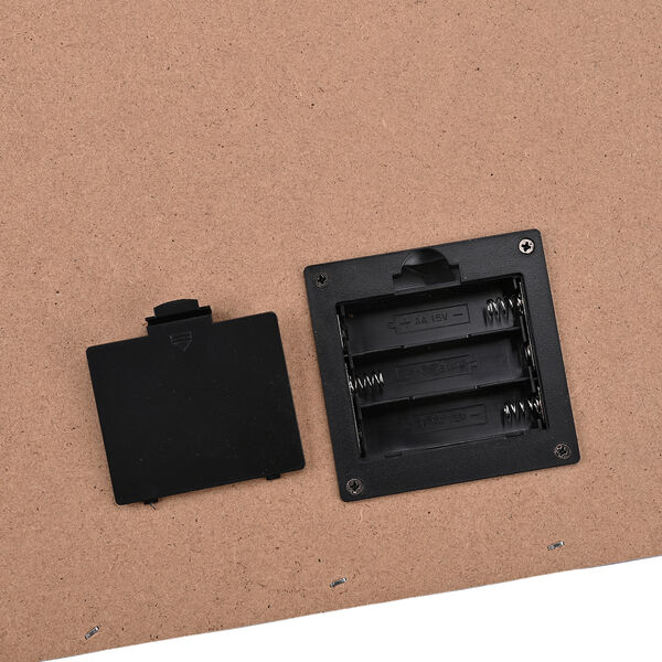 LED-Leinwandbild Winterlandschaft mit Polarlicht, mit 2 warmwei&szlig;en LEDs und 30 Lichtfasern, 30x40x1,8cm, Mehrfarbig image number 5