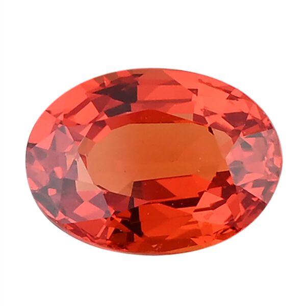 AAAA Sunset Sapphir Oval 8x6 1.66 ct