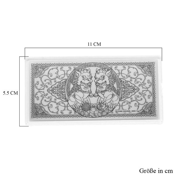 EXKLUSIVES GESCHENK - 999er Silberfolie mit Pixu-Motiv, ca. 103x49 mm. ca. 1.00g image number 4