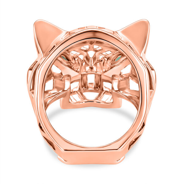 Gr&uuml;ner Zirkonia Ring Nickelfreies Messing (Gr&ouml;&szlig;e 17.00) image number 4