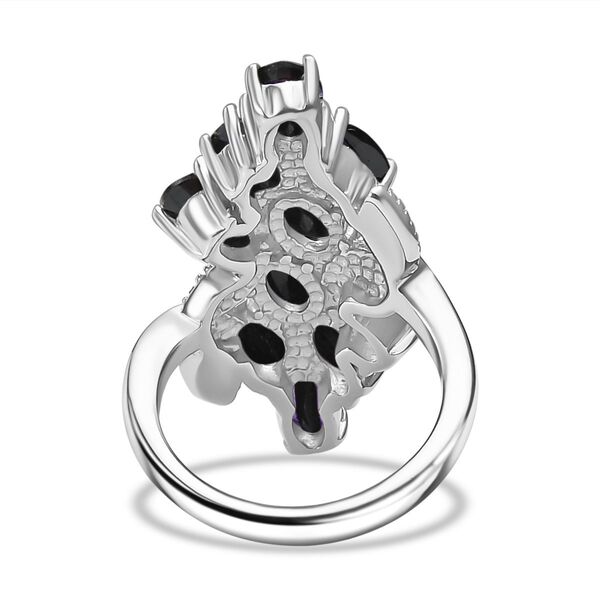 Schwarzer Spinell Ring - 6,06 ct. image number 5