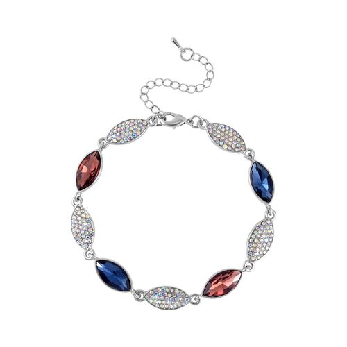 Mehrfarbiger Kristall Armband, ca. 20 cm image number 0