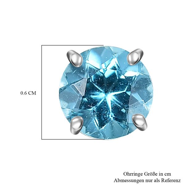 D’joy AA Betroka Blauer Apatit Ohrringe 925 Silber rhodiniert ca. 1.16 ct image number 6