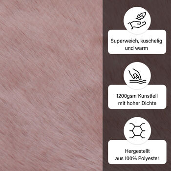 Superweicher Teppich, 1200 GSM, echtes Anti-Rutsch-Material, 60 x 90 cm, Rosa