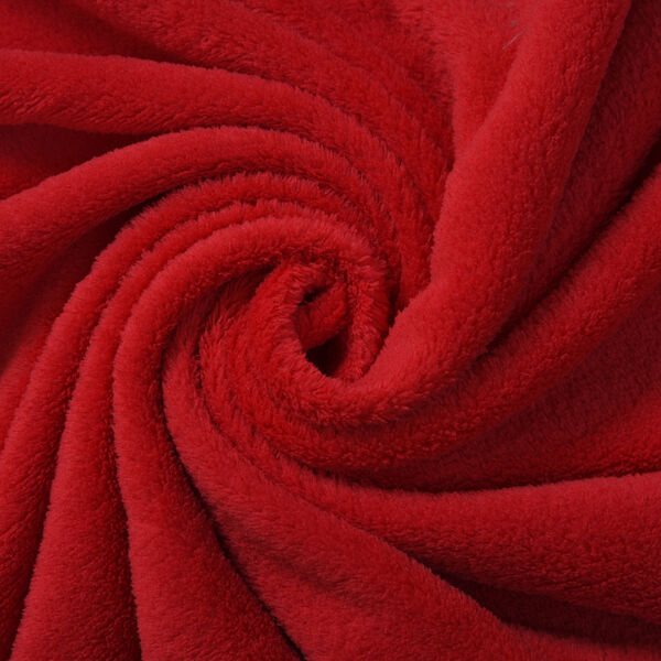 2 in 1 Fleece Reisedecke 127x152 cm und Kissen 30x30 cm, Rot image number 7