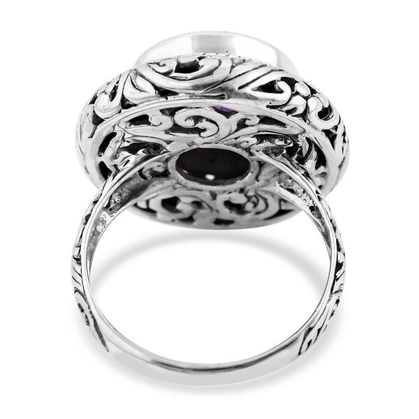 Royal Bali - Afrikanischer Amethyst Ring, 925 Silber, (Größe 16.00) ca. 6.32 ct image number 4