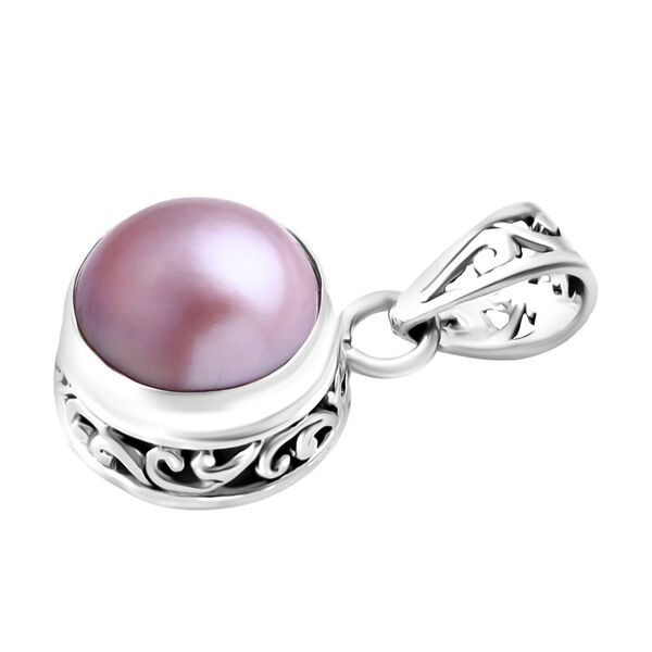 Royal Bali Kollektion - Rosa Mabe Perle Anhänger image number 4