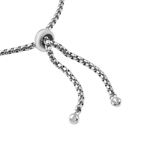 Rosenquarz Bolo-Armband, 15.25 cm, Edelstahl ca. 15,50 ct image number 5
