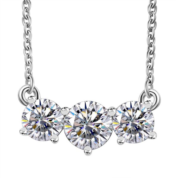 Moissanit Schmuckset, 925 Silber platiniert - 7,19 ct. image number 7