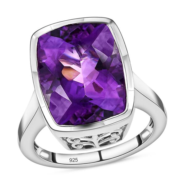 Natürlicher, marokkanischer Amethyst-Solitär-Ring - 10,83 ct. image number 4