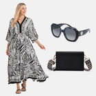 Sole & Luce Ultra-polarisierte Sonnenbrillen UV400 Maxikleid und Crossbody Tasche mit RFID-Schutz