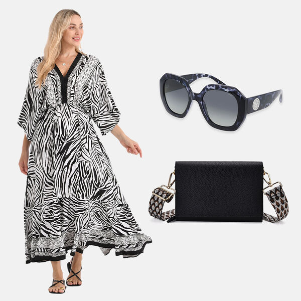 Sole & Luce Ultra-polarisierte Sonnenbrillen UV400 Maxikleid und Crossbody Tasche mit RFID-Schutz image number 0