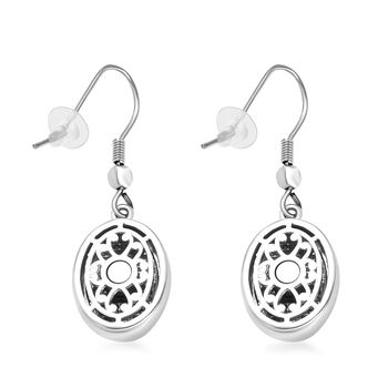 Feuer Opal Matrix Ohrringe 950 Kupfer ca. 8,00 ct.